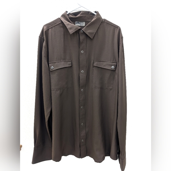 Golite Men's Snap Button Lightweight Jacket Brown Collar XXL 106003111 - Picture 1 of 8